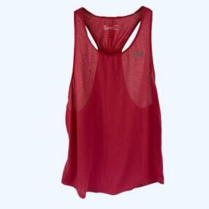 Under Armour Women's UA Streaker 2.0 Racer HeatGear Tank Pink Large